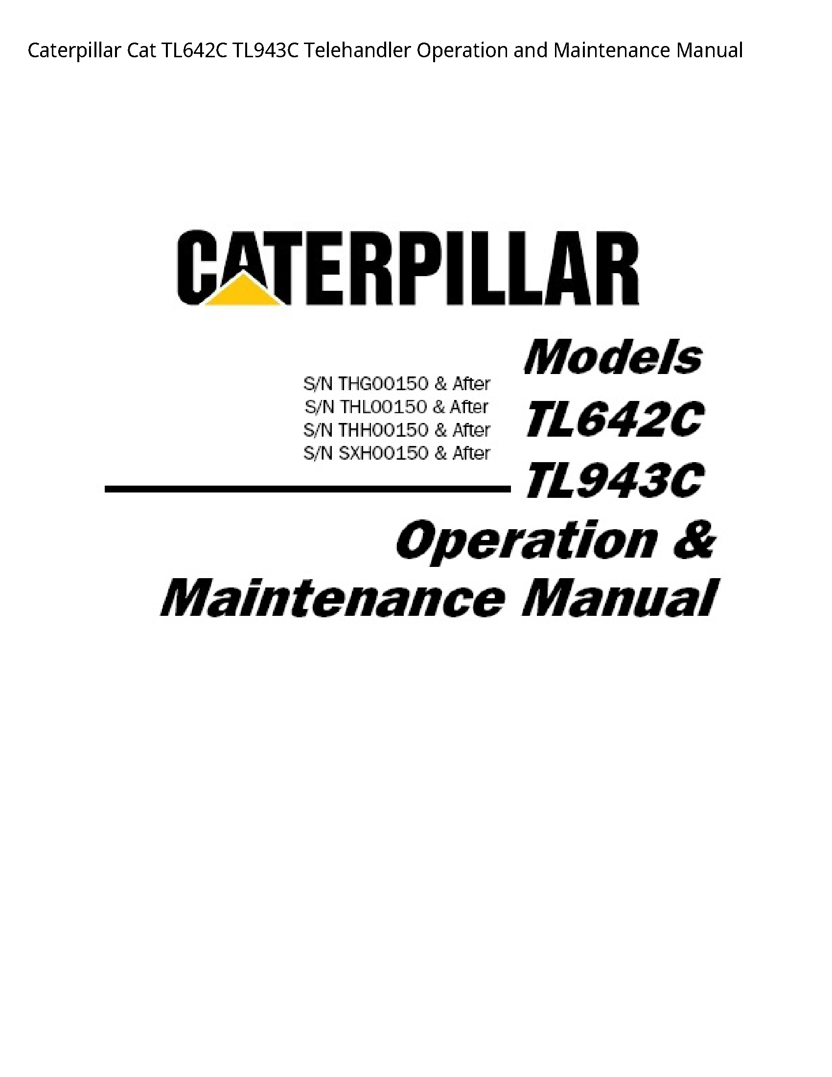 caterpillar gp30k manual